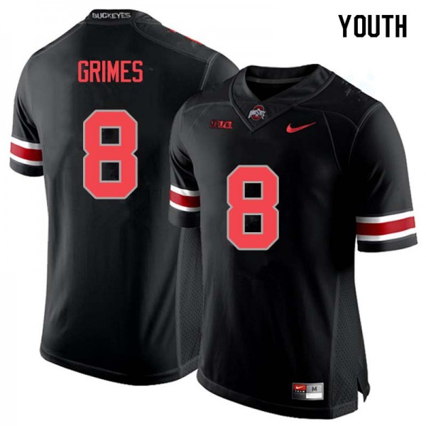 Ohio State Buckeyes #8 Trevon Grimes Youth College Jersey Blackout